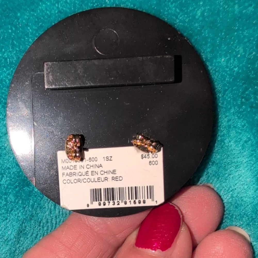 Marc Jacobs Red Heart Earrings